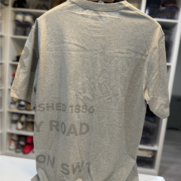 Burberry Light Gray Logo T-Shirt - Picture 2 of 4